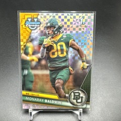 2023 1st Bowman Chrome U #19 Monaray Boldwin X-Fractor Baylor Bears
